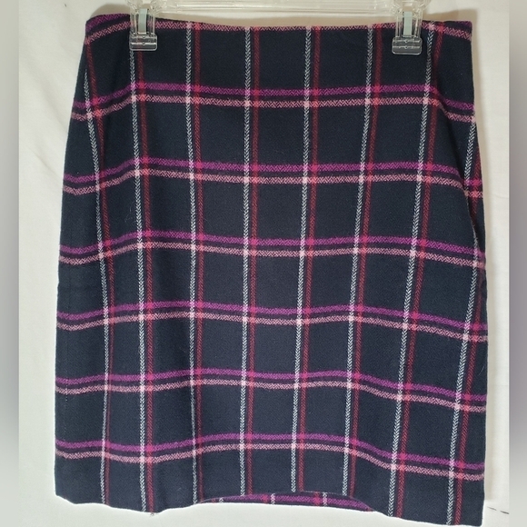 Talbot's Black Multicolored Wool Blend Pencil Skirt Sz 6 - Picture 6 of 8